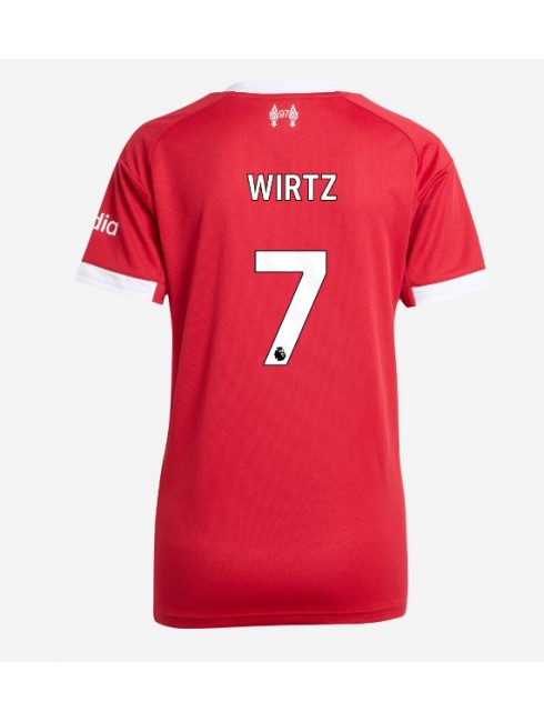 Zenske Futbalové oblečenie Liverpool Florian Wirtz #7 2025-26 Krátky Rukáv - Domáci Zenske Futbalové oblečenie Liverpool Florian Wirtz #7 2025-26 Krátky Rukáv - Domáci